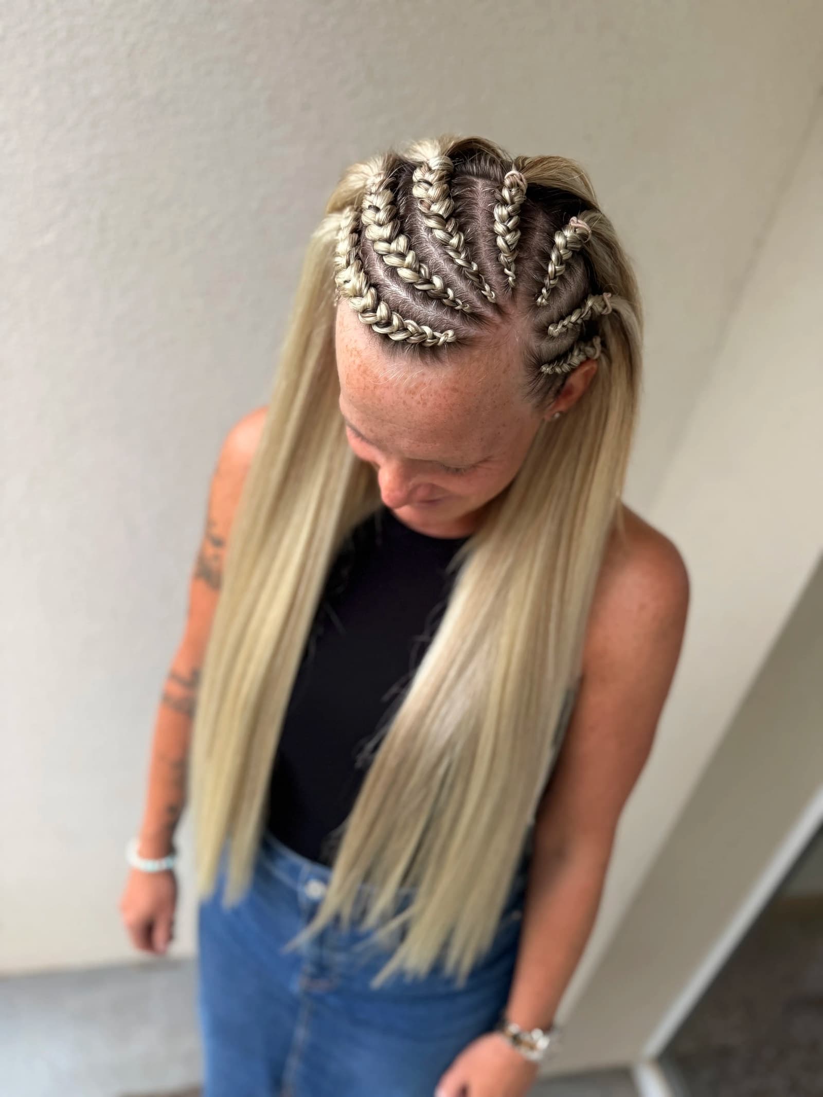 Copánkový styl Rovná čelenka