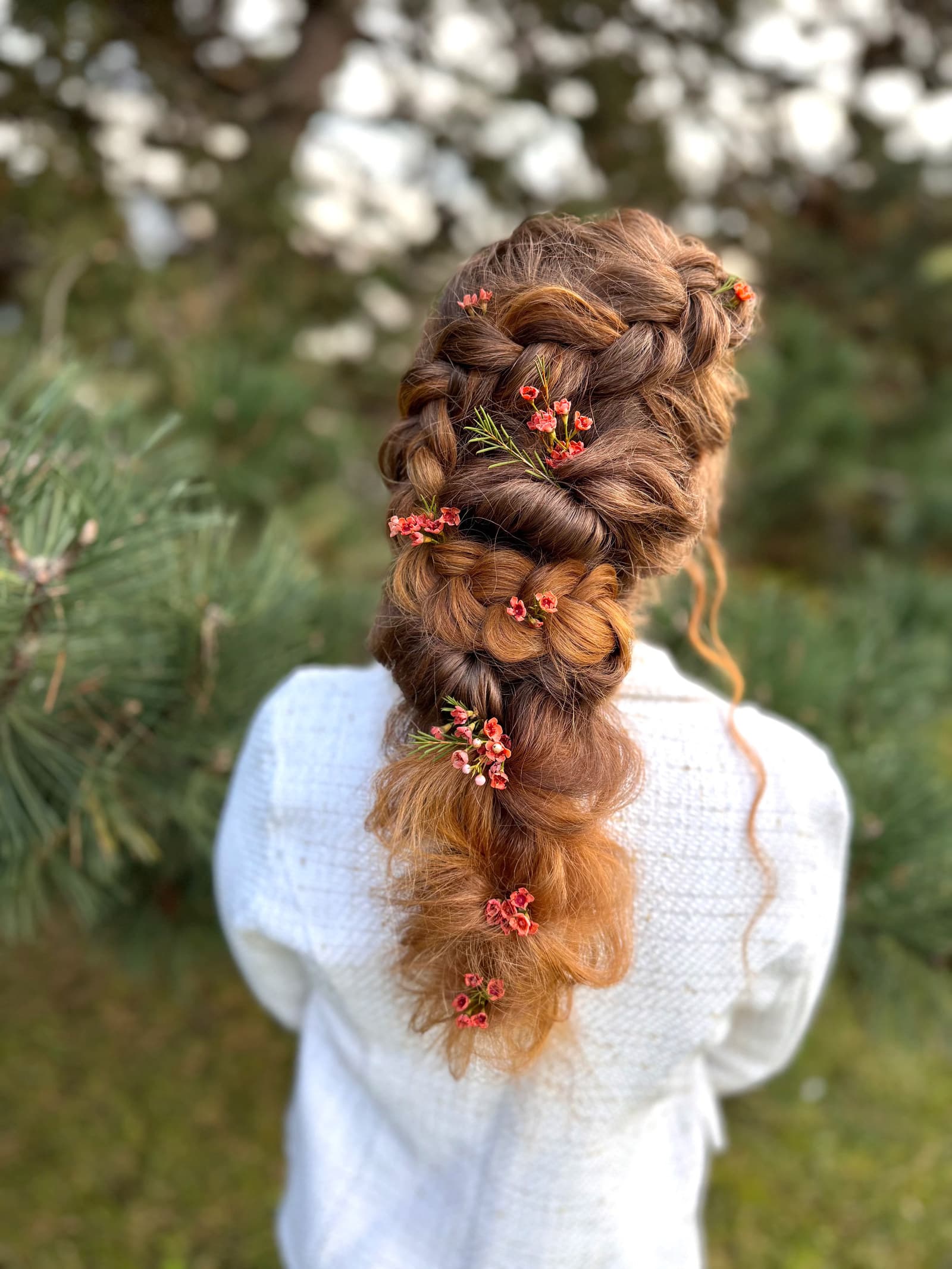 Společenský účes — Boho cop